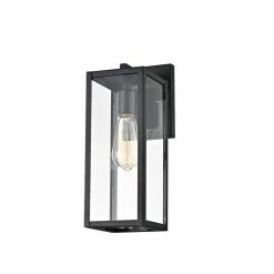 Edvivi Lighting Textured Black Outdoor Boxed Wall Sconce Lantern Light With Clear Glass -home bar shop 00e1ff020eda0ab1 5985 w800 h800 b0 p0