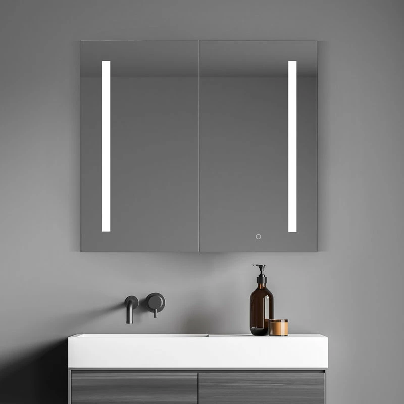Altair Catola 36" Clear Glass Surface-Mount/Recessed LED Mirror Medicine Cabinet 13 Altair Catola 36" Clear Glass Surface-Mount/Recessed LED Mirror Medicine Cabinet - Image 13