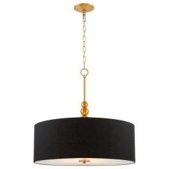 Kira Home Adelade 22" Drum Pendant Chandelier, Black Fabric Shade, Glass 11 Kira Home Adelade 22" Drum Pendant Chandelier, Black Fabric Shade, Glass -home bar shop 0481e2e10e46ec81 8691 w800 h800 b1 p0