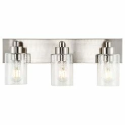 JONATHAN Y Irving Seeded Glass/Iron Modern Contemporary LED Vanity Light, 3-Light -home bar shop 05d16f4d00d25025 8281 w800 h800 b1 p0