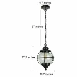 LALUZ Traditional Glass Outdoor Hanging Pendant Lighting -home bar shop 06d116fa00f2a712 7819 w800 h800 b1 p0