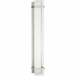 Progress Lighting Miter LED Collection 34" Brushed Nickel Clear Glass Luxe Bath Vanity Light -home bar shop 0901584d0d6063e0 8260 w800 h800 b1 p0