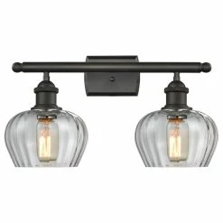 Innovations Lighting Salina 2-Light LED Bath Fixture, Oil Rubbed Bronze, Glass: Clear