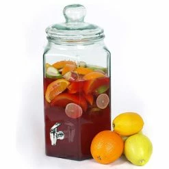 Couronne Co. Small Hexagonal Recycled Glass Jar With Spigot 7 Couronne Co. Small Hexagonal Recycled Glass Jar With Spigot -home bar shop 0ac196850c76964d 5173 w800 h800 b1 p0