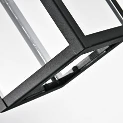 Edvivi Lighting Textured Black Outdoor Boxed Wall Sconce Lantern Light With Clear Glass -home bar shop 0b1151e70eda0ac1 5985 w800 h800 b0 p0