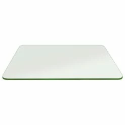 Fab Glass And Mirror Rectangle Glass 36X48 Inch 1/4 Thick Flat Edge Tempered Eased Corners