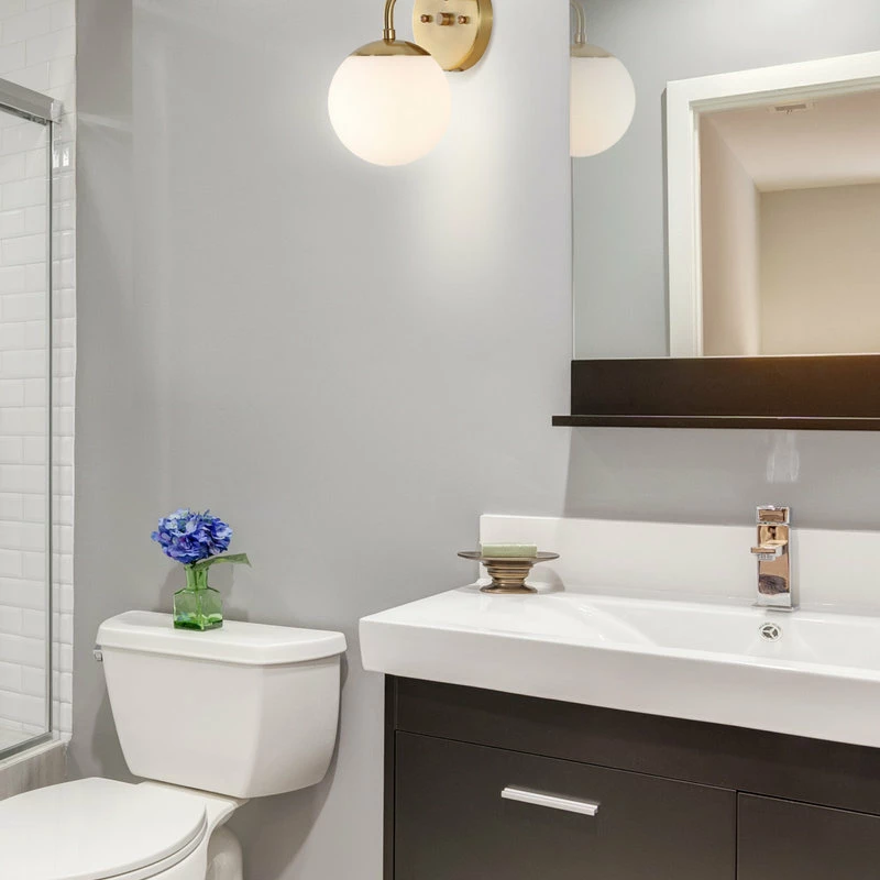 JONATHAN Y Louis Globe Metal/Frosted Glass Modern LED Vanity, 1-Light 6 JONATHAN Y Louis Globe Metal/Frosted Glass Modern LED Vanity, 1-Light - Image 6