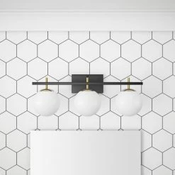 Aiwen 3-Lights Bathroom White Glass Shades Wall Sconce Vanity Light Fixtures -home bar shop 0d91a53202a30f7b 9169 w800 h800 b0 p0