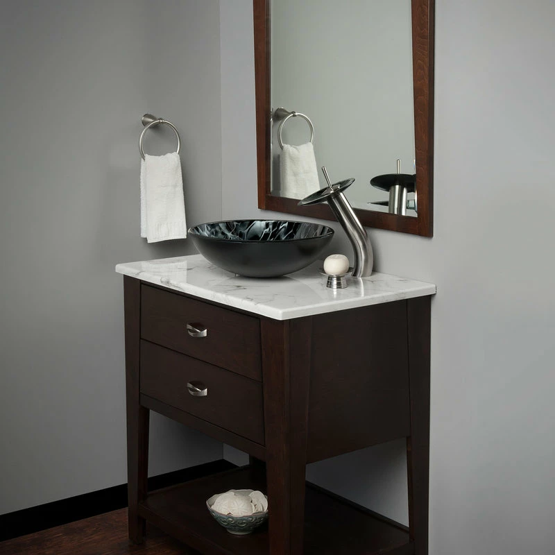 Novatto Tartaruga Glass Vessel Sink 4 Novatto Tartaruga Glass Vessel Sink - Image 4