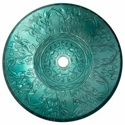 Eden Bath - Vessel Sinks Teal Glass Vessel Sink With Embossed Pattern 7 Eden Bath - Vessel Sinks Teal Glass Vessel Sink With Embossed Pattern -home bar shop 0ea12d820f8a0298 7853 w800 h800 b1 p0