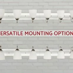 Kira Home Armada 48.5" Over Mirror / Bathroom Light, Frosted Glass Shades -home bar shop 0f81ca7b00c3d512 8684 w800 h800 b0 p0