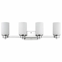 CHLOE Lighting, Inc. Scarlett 4-Light Chrome Finish Bath Vanity-Light Etched White Glass 29" -home bar shop 104177250ae238ad 5541 w800 h800 b1 p0