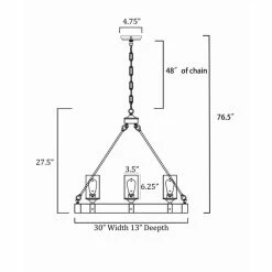 Edvivi Lighting 6-Light Matte Black And Vintage Wood Farmhouse Linear Chandelier Clear Glass 19 Edvivi Lighting 6-Light Matte Black And Vintage Wood Farmhouse Linear Chandelier Clear Glass -home bar shop 11415ff00d684b94 0712 w800 h800 b0 p0