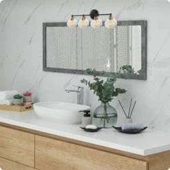 Kira Home Odette 30" Bathroom Light, Glass Globe Shades, Warm Brass Accents, Oil -home bar shop 11819253025e69eb 8736 w800 h800 b0 p0