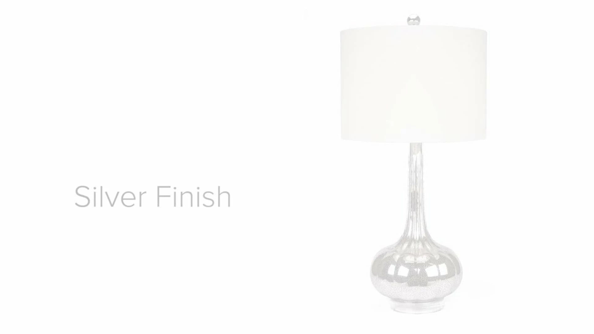 Abbyson Living Mercury Antiqued Glass Table Lamps, Set Of 2, Silver 2 Abbyson Living Mercury Antiqued Glass Table Lamps, Set Of 2, Silver - Image 2