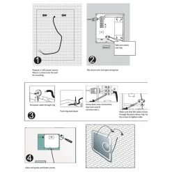 Vanity Art LLC Vanity Art LED Lighted Bathroom Mirror With Touch Sensor And Glass Cabinet -home bar shop 1271a57d07fbb85f 1946 w800 h800 b1 p0