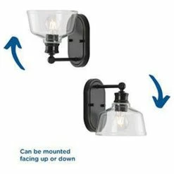 Progress Lighting Singleton 1-Light 7.62" Matte Black Farmhouse Vanity Light, Clear Glass Shade 15 Progress Lighting Singleton 1-Light 7.62" Matte Black Farmhouse Vanity Light, Clear Glass Shade -home bar shop 12c157f802bb2209 1111 w800 h800 b1 p0