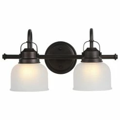 JONATHAN Y Virginia 1-light Metal/Glass LED Vanity Light, Oil Rubbed Bronze, 2-Light -home bar shop 12d1334b037e5409 9380 w800 h800 b1 p0