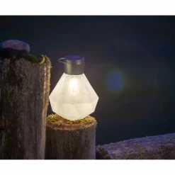 Allsop Home & Garden Solar Glass Gem Light, Milk -home bar shop 139185fb0d8111d2 9292 w800 h800 b0 p0