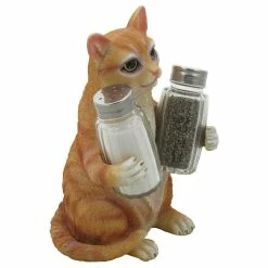 DWK Corp. Timmy Tabby Cat Glass Salt And Pepper Shaker, 3-Piece Set -home bar shop 14918e6b082c23a0 7725 w800 h800 b1 p0