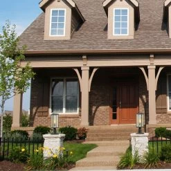 Globe Electric Bowery 1-Light Matte Black Outdoor Lamp Post Light, Base Adaptor, Glass Inserts -home bar shop 14b1e04a0e20f0ca 0935 w800 h800 b0 p0