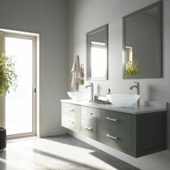 VIGO White Frost Glass Vessel Bathroom Sink And Linus Faucet Set -home bar shop 15519e910e9ed8f5 2907 w800 h800 b0 p0