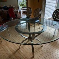 Fab Glass And Mirror Glass Table Top: 60 Inch Round 1/4 Inch Thick Beveled Polish Tempered -home bar shop 15d100690e26e411 8645 w800 h800 b0 p0