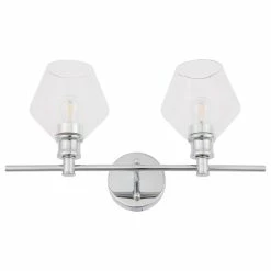 Elegant Furniture & Lighting Brass Finish And Clear Glass 2-Light Wall Sconce, Chrome, Clear 7 Elegant Furniture & Lighting Brass Finish And Clear Glass 2-Light Wall Sconce, Chrome, Clear -home bar shop 16b1665f0c70578b 0815 w800 h800 b1 p0