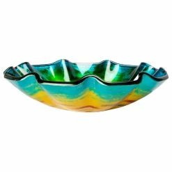 Eden Bath - Vessel Sinks Wave Rim Multi Color Glass Vessel Sink -home bar shop 1861fce20048f1df 3511 w800 h800 b1 p0