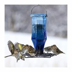 Woodstream Corp. Perky-Pet 8138-2 Sapphire Starburst Vintage Glass Wild Bird Feeder, 0.56 Lb. -home bar shop 1921d0de0ad0b268 0180 w800 h800 b1 p0