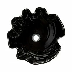 Eden Bath - Vessel Sinks Midnight Wave Tempered Glass Vessel Sink For Bathroom, 16.25 Inch -home bar shop 19614071006c9365 5534 w800 h800 b1 p0