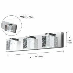 Aiwen 3-Light Chrystal Transparent Glass Cube LED Light Bathroom Vanity Light -home bar shop 1ba1aecb02870590 6692 w800 h800 b1 p0