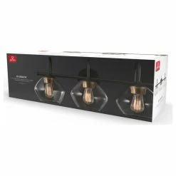 Globe Electric 3-Light Vanity Light, Dark Bronze, Clear Glass Shade -home bar shop 1de1f2a301819f55 0512 w800 h800 b1 p0