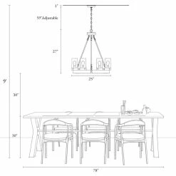 LNC Lighting LNC 6-Light Farmhouse Wagon Wheel Wood And Seeded Glass Shade Chandelier -home bar shop 1eb118ab034d27c6 9929 w800 h800 b1 p0