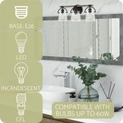 Kira Home Raphael 23" Farmhouse / Bathroom Light, Glass Shade, Smoked Birch Wood 12 Kira Home Raphael 23" Farmhouse / Bathroom Light, Glass Shade, Smoked Birch Wood -home bar shop 1f31c9f502319175 8434 w800 h800 b0 p0