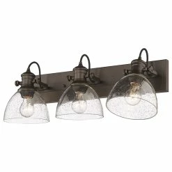 Golden Lighting Hines 3-Light Bath Vanity, Rubbed Bronze, Seeded Glass 7 Golden Lighting Hines 3-Light Bath Vanity, Rubbed Bronze, Seeded Glass -home bar shop 1ff1cd0101730d60 8837 w800 h800 b1 p0