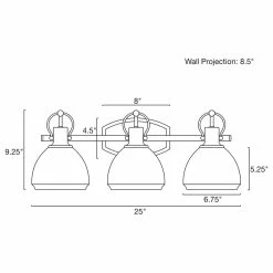 Kira Home Walford 25" 3-Light Bathroom Light + Glass Shades, Warm Brass 13 Kira Home Walford 25" 3-Light Bathroom Light + Glass Shades, Warm Brass -home bar shop 22419e520359701c 8690 w800 h800 b1 p0