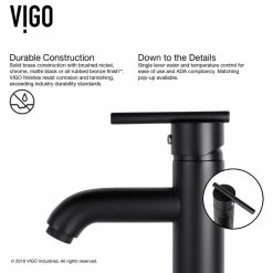 VIGO Russet Glass Vessel Sink And Seville Faucet Set, Matte Black Finish 30 VIGO Russet Glass Vessel Sink And Seville Faucet Set, Matte Black Finish -home bar shop 2351e07b0e9ed9da 2984 w800 h800 b1 p0