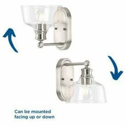 Progress Lighting Singleton 1-Light 7.62" Brushed Nickel Vanity Light With Clear Glass Shade 15 Progress Lighting Singleton 1-Light 7.62" Brushed Nickel Vanity Light With Clear Glass Shade -home bar shop 23f1e62302bb220e 8223 w800 h800 b1 p0