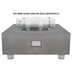 Pyromania Inc. 30" Round Glass Wind Guard For Round Fire Tables -home bar shop 27b182a60238e225 9544 w800 h800 b1 p0