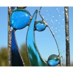 Windsong Glass Studio Stained Glass Garden Sculpture, "River View" 9 Windsong Glass Studio Stained Glass Garden Sculpture, "River View" -home bar shop 2801fcb105b25d47 4316 w800 h800 b0 p0