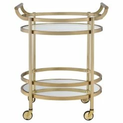 Acme Furniture Acme Lakelyn Serving Cart, Clear Glass And Gold 6 Acme Furniture Acme Lakelyn Serving Cart, Clear Glass And Gold -home bar shop 2a412db809483b80 1786 w800 h800 b1 p0