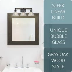 Kira Home Anza 25" Farmhouse / Bathroom Wall Light, Seeded Cone Glass Shades 10 Kira Home Anza 25" Farmhouse / Bathroom Wall Light, Seeded Cone Glass Shades -home bar shop 2ae18f8f023188fc 8433 w800 h800 b0 p0