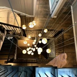 LightUpMyHome LightUpHome Orion 36 Light Glass LED Chandelier, Brushed Nickel, Round Canopy -home bar shop 2b01a7fa0e307c20 8590 w800 h800 b0 p0