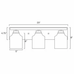 Kira Home Caspian 23" Farmhouse Bathroom / Light, Hammered Glass Shades, Russet -home bar shop 2b2105d703ab6a5c 8692 w800 h800 b1 p0