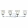 JONATHAN Y Marion Hurricane Metal, Glass Vanity Light, Chrome, 4-Light