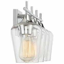 Savoy House Octave Bath Vanity, 4-Light, Polished Chrome, Clear Glass, 28.75"W -home bar shop 2cf1c2d401837cbc 2712 w800 h800 b1 p0