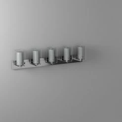 EGLO USA Vanity Wall Light With Chrome Finish And Clear And White Glass -home bar shop 2d01f6d800467a77 0255 w800 h800 b0 p0