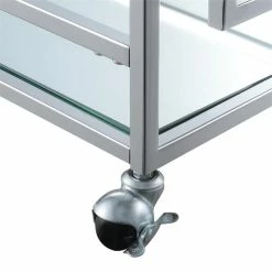 Convenience Concepts Town Square Glass And Chrome 2 Tier Bar Cart S14-127 8 Convenience Concepts Town Square Glass And Chrome 2 Tier Bar Cart S14-127 -home bar shop 2f012b700f902211 5233 w800 h800 b0 p0