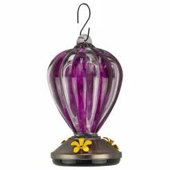 RCS Gifts HBFeeder Glass Purple Balloon